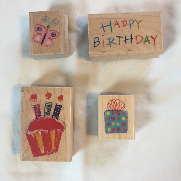 Inkadinkado Kathy Davis Birthday Stamps - Picture 1 of 4